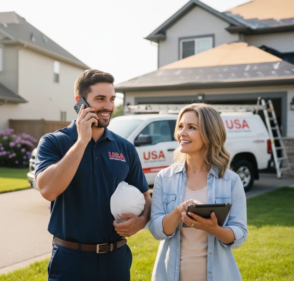 USA Roof Repair Experts customer support in Forrest